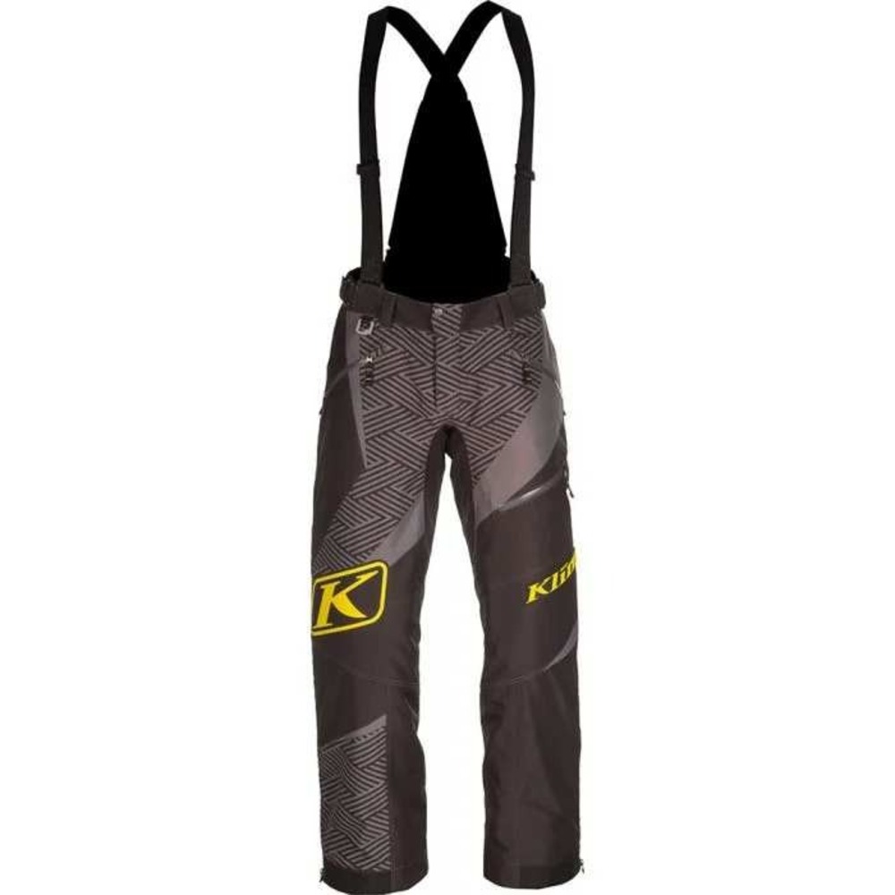 Klim Gore-Tex Snow Bibs Mens Sz S Reg  Black Grey Insulated Snowmobile Pants
